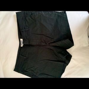 Black chino shorts